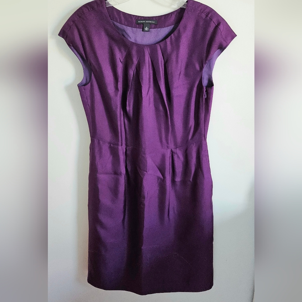 Banana Republic Silk Purple  Dress